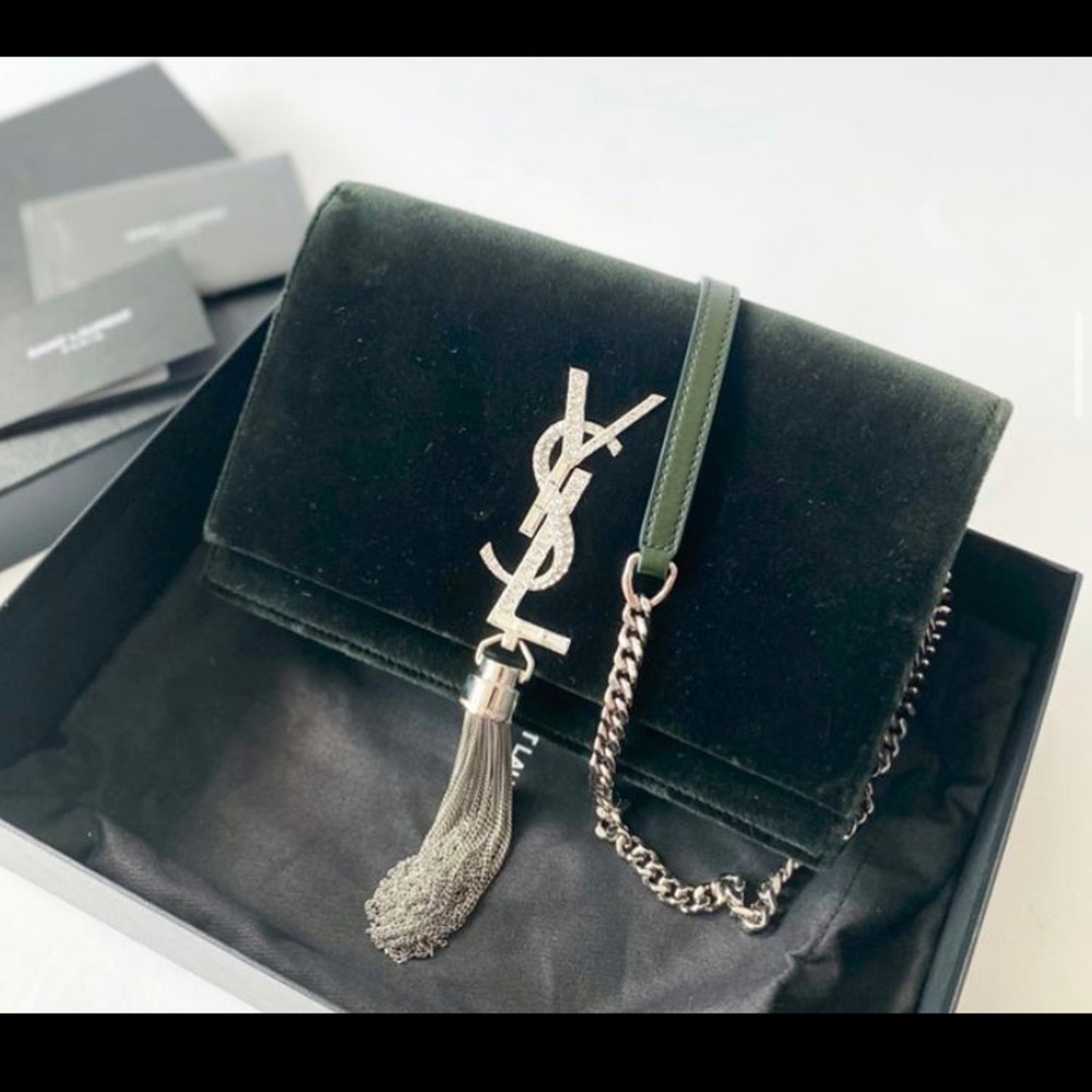YSL KATE TASSEL CRYSTAL CROSSBODY